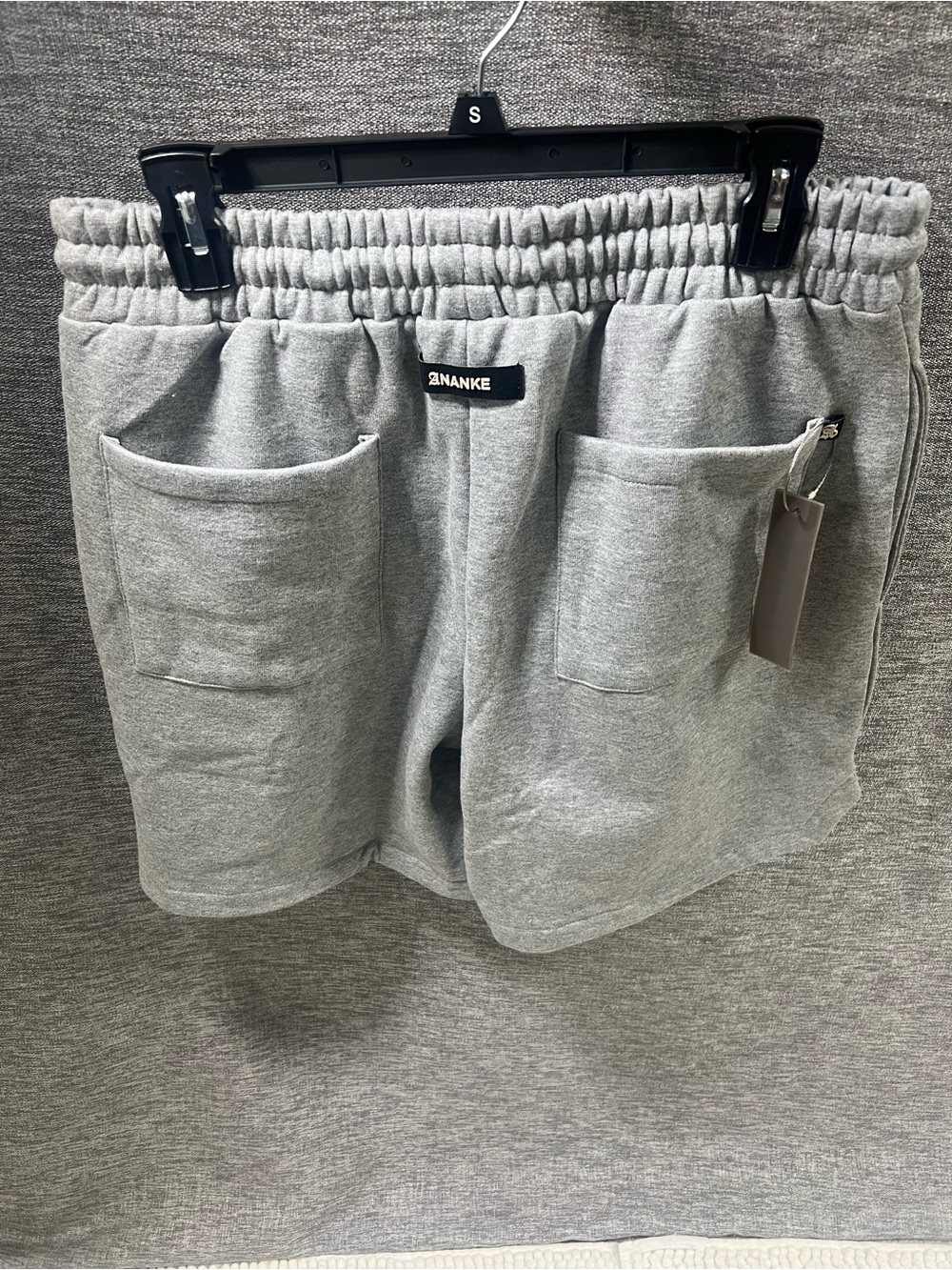 ANANKE Gray Casual Drawstring Shorts